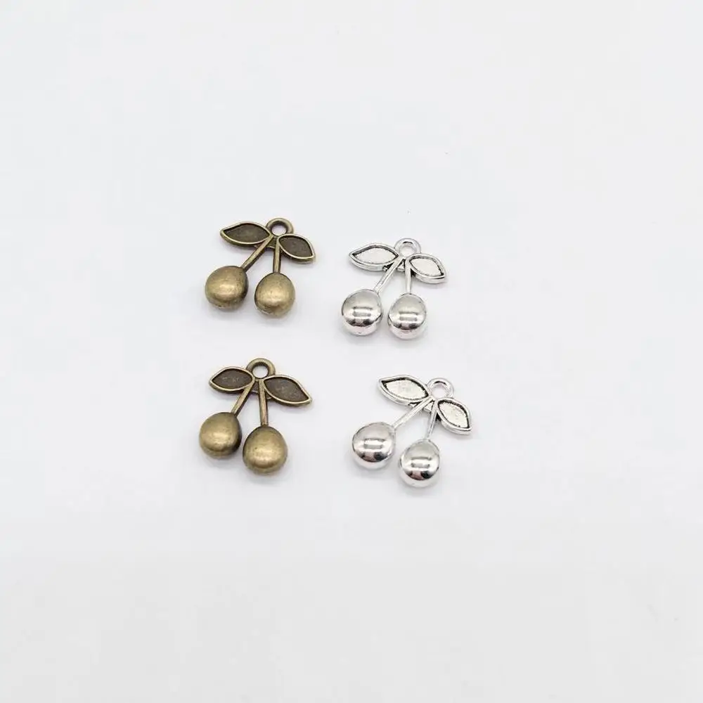 Мода 14 шт. цинковый сплав милые крошечные вишни Подвески подходят DIY ручной