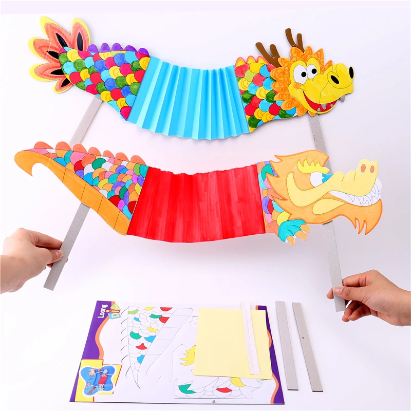 Diy ручной танцевальный дракон детский сад Ремесленная игрушка для детей
