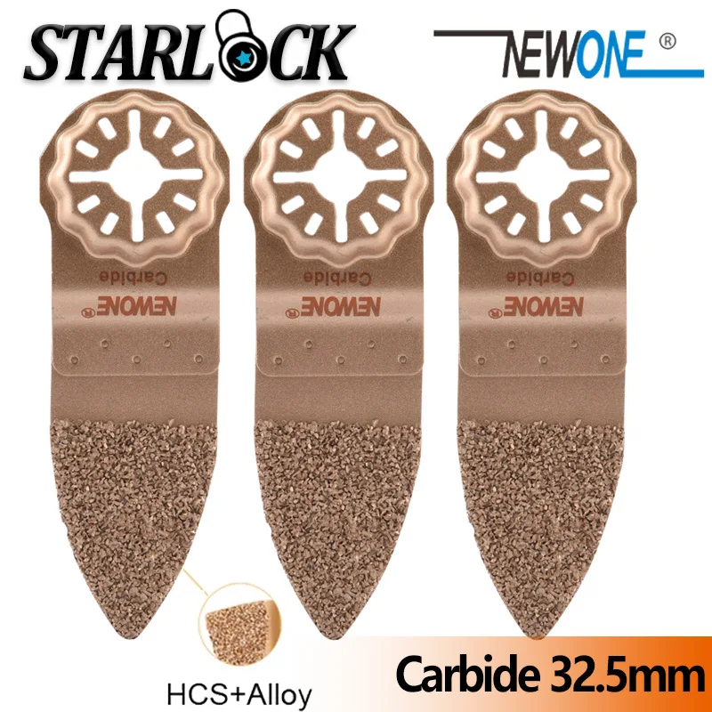 

NEWONE Starlock Carbide Finger shape rasp Oscillating Saw Bldaes Grit Segmented Saw Blade For Cut Out marble Tile Gap Accessorie