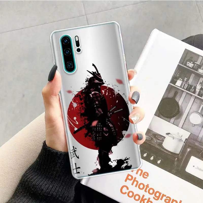 Японская Маска самурая oni чехол для телефона Huawei P30 P20 P40 P50 P10 Mate 40 30 10 20 Lite Pro