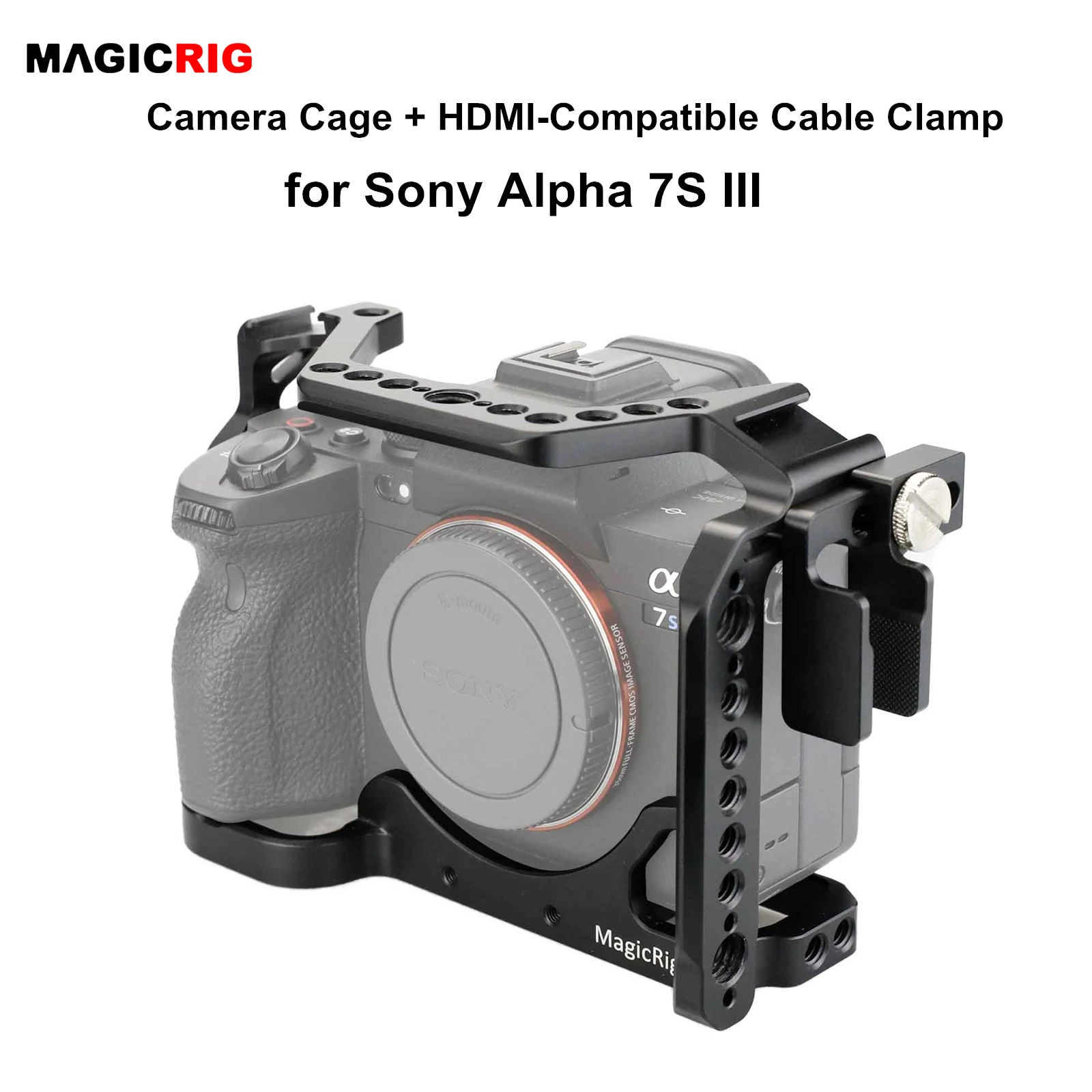 Корпус для камеры MAGICRIG A7S3 A7SIII с HDMI-совместимым кабельным зажимом Sony Alpha 7S III / |