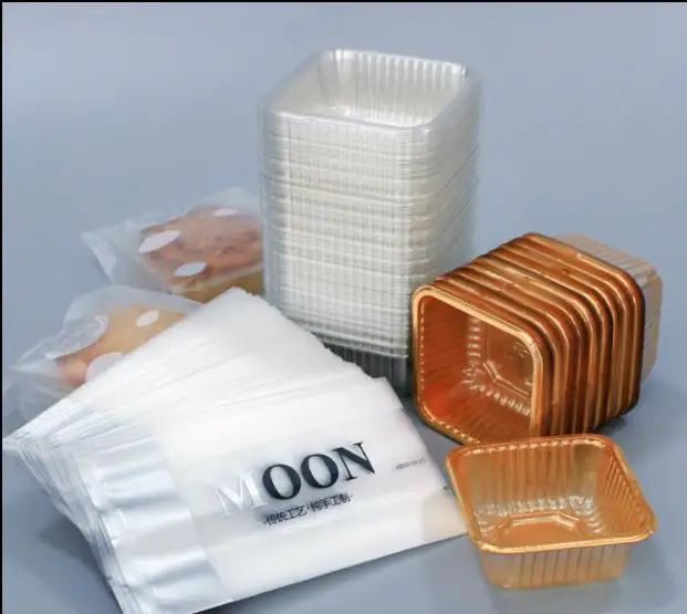 

100 шт. для 50 г/100 г квадратная Лунная стандартная коробка для упаковки торта Контейнер держатель яичный желток