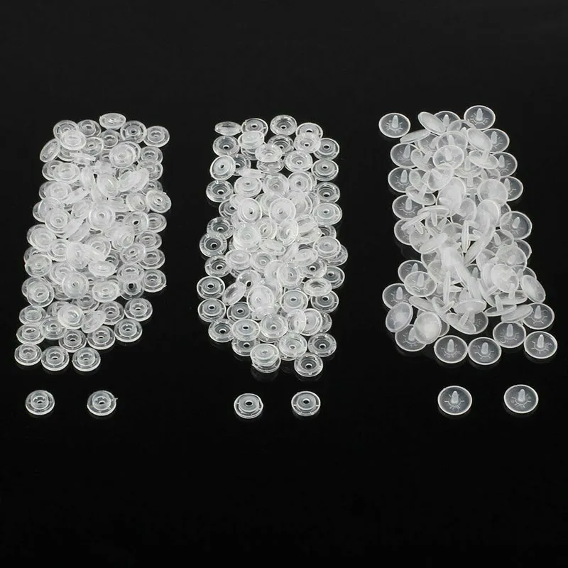 Лидер продаж 100 комплектов прозрачных пуговиц из смолы 20 T5 KAM для тканевых