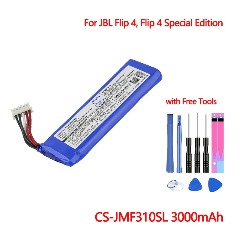 Аккумулятор для JBL Flip 4 Bluetooth колонка батарея Special Edition GSP872693 01 CS JMF310SL в 3 7 мАч Cameron Sino