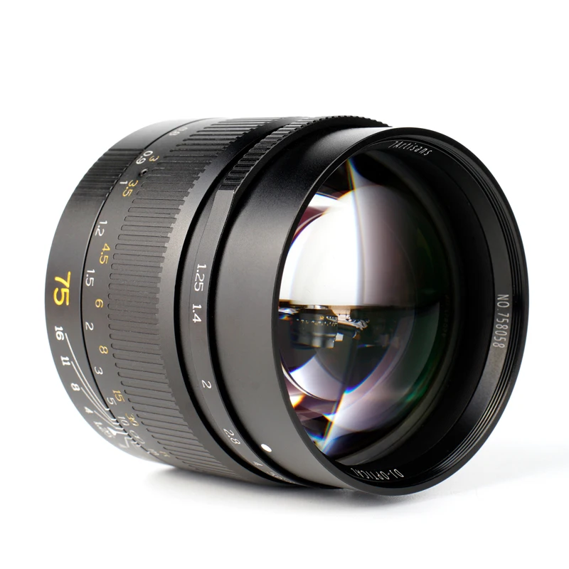 7artisans 75 мм F1.25 ручная фокусировка объектива для камер Leica M-Mount Leica M2 M3 M5 M6