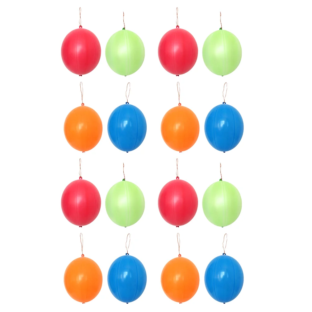 

30pcs 8g Punch Balloons Gifts Weddings Neon Punch Balloons Daily Games Punch Balls with Rubber Band Handle (Random Color)