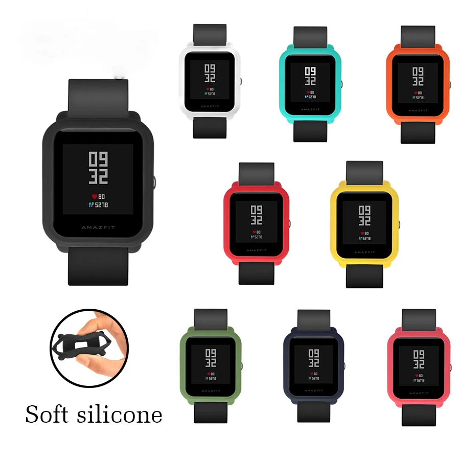Силиконовый защитный чехол для Xiaomi Huami Amazfit Bip Bit молодежный часов