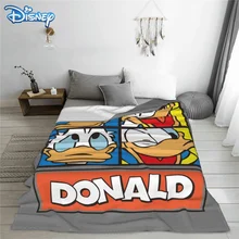Disney pato donald dos desenhos animados cobertor de pelúcia crianças presente cobertor macio quente flanela lance cobertura do sofá cama inverno cobertores xadrez (4)