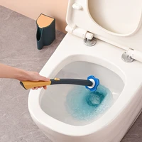 fashion hit color disposable toilet brush comes with cleaning fluid no dead ends clean multifunctional bathroom accessories