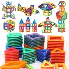 Магнитный конструктор, 30-184 шт., Новый конструктор, магнитные строительные блоки, творческий строительный набор сделай сам, развивающие игрушки для детей, подарки