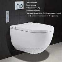 wall mounted smart toilet fully automatic clamshell automatic flushing household toilet embedded water tank remote control