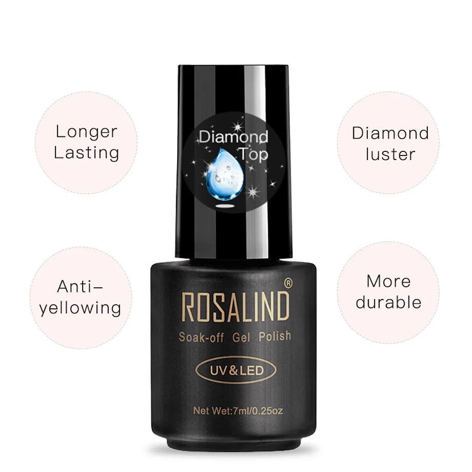 ROSALIND неоновый Гель-лак для ногтей набор Vernis полупостоянные гибридные лаки для маникюра UV Soak Off Primer Poly Gel Base Top Coat
