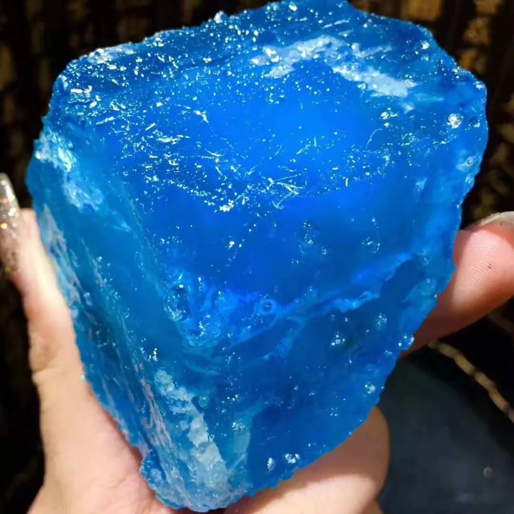 

Beautiful 100% natural sea sapphire raw stone natural aquamarine crystal reiki healing