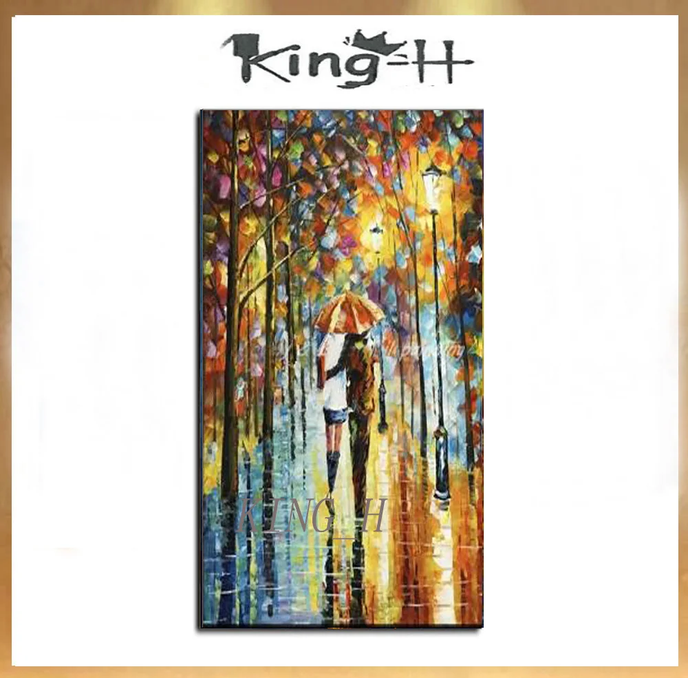 Большие размеры цветы ручной росписи нож Дерево Масляные картины на холсте