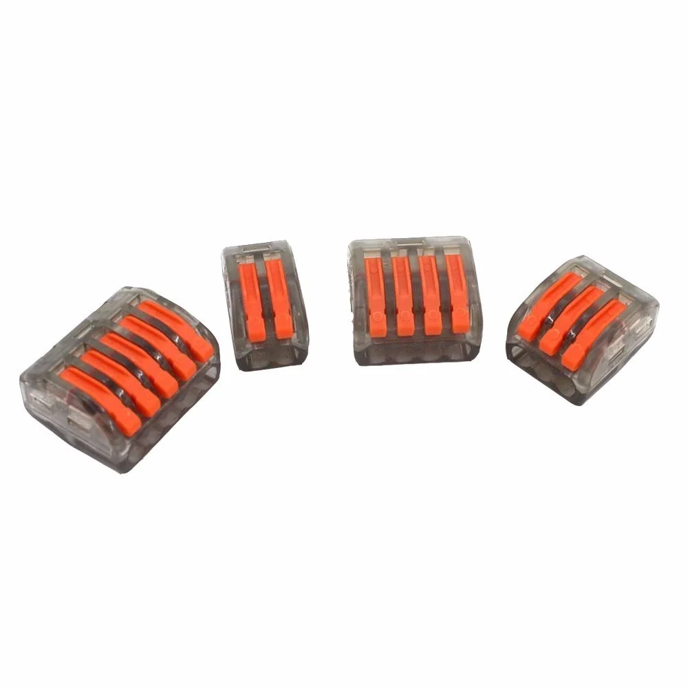Quick Wire Connector Mini Fast 221 222 412 413 Spl-2 3 Universal Compact Wiring Conductor Push-in Led Strip Terminal Block China |