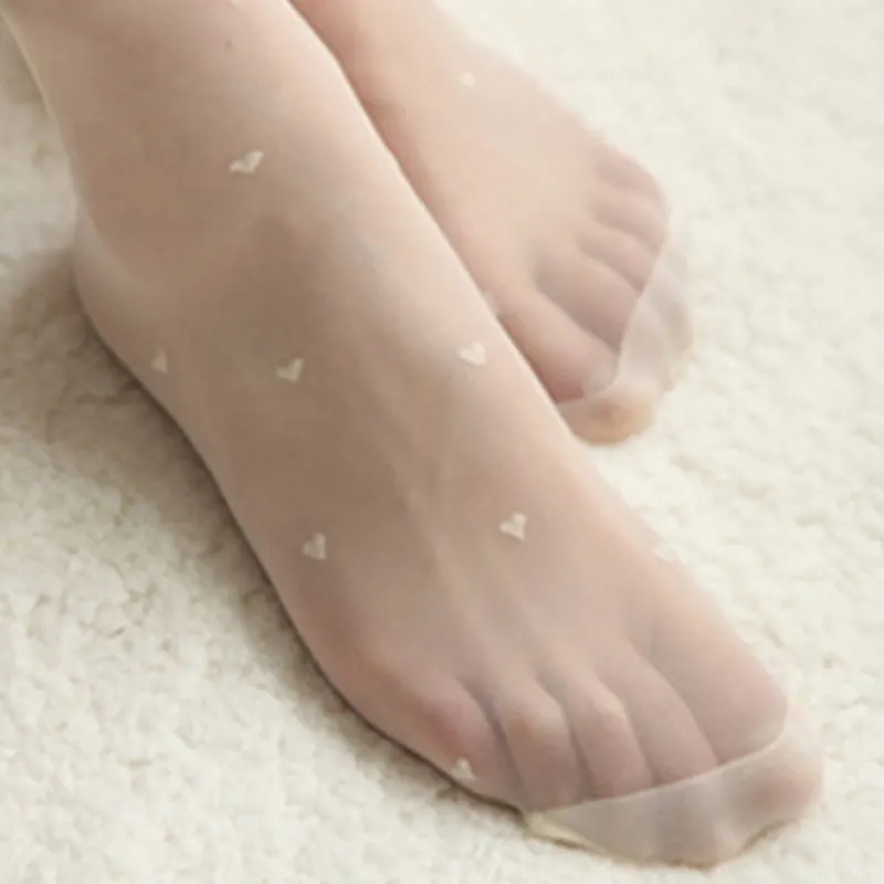 Модные женские колготки с сердечками для девочек Колготки Чулки весны и лета