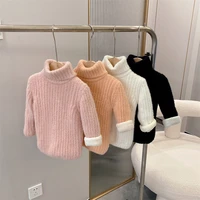 girl boys sweater kids outwear tops%c2%a02022 retro plus thicken warm winter autumn knitting woolen cotton overcoat children clothing
