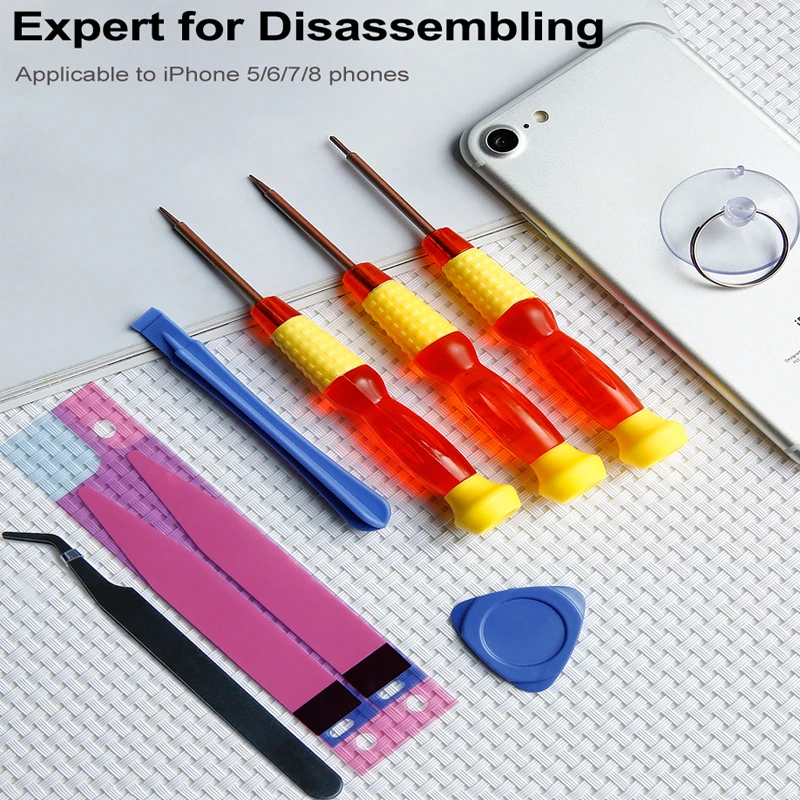 Baseus 8 в 1 Мобильный телефон батарея набор инструментов для ремонта iPhone 7 6 6s Plus 5s 5 5c