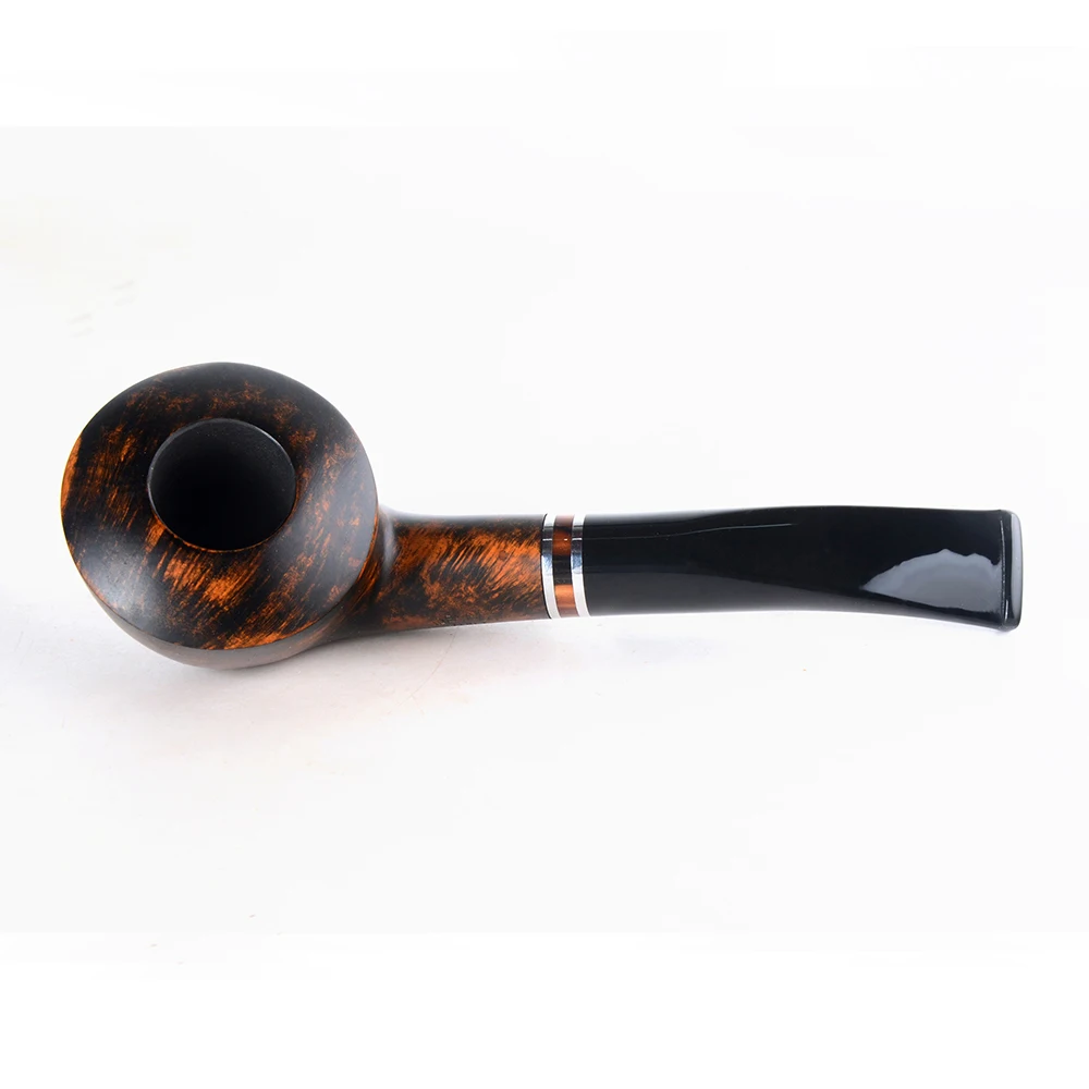 Бриар трубы табака курительная труба гладкая отделка 9 мм фильтр изогнутая bulldog