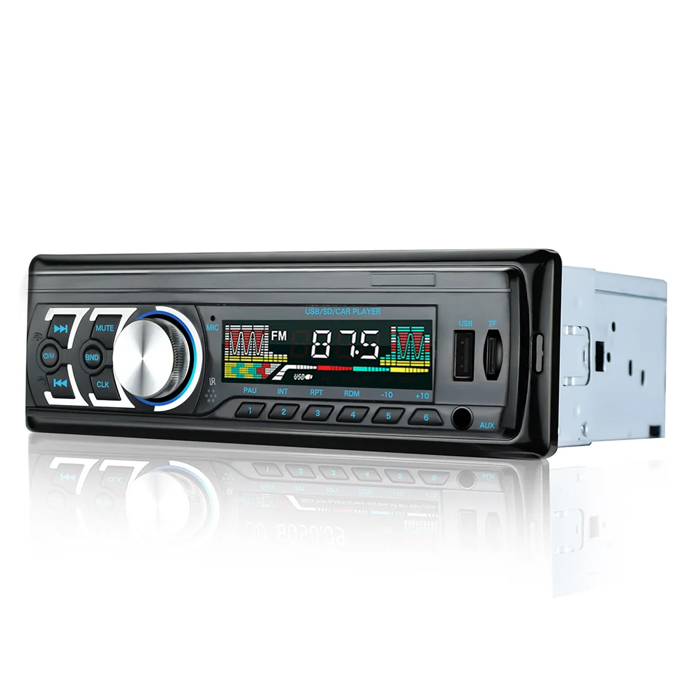 Автомагнитола 1 Din Bluetooth SD MP3 плеер USB SD AUX вход Авто радио Автомобильный плеер 12 в FM AUX-IN стерео BY004