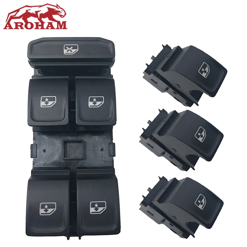 Кнопка переключения стеклоподъемника 5G0959857A 5G0959855 для VW Passat Tiguan Touran Skoda Kodiq Seat Leon