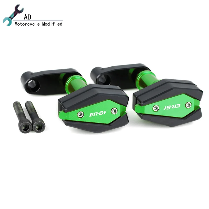 Для Kawasaki ER6F ER 6F рамка Слайдеры аксессуары Краш колодки МОТОЦИКЛ Алюминиевый
