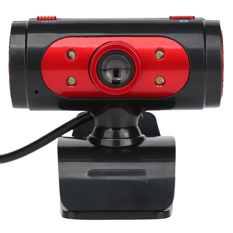 

Webcam with Mic, Computer Camera USB 720P Web Camera Clip-on Webcam for PC Laptop