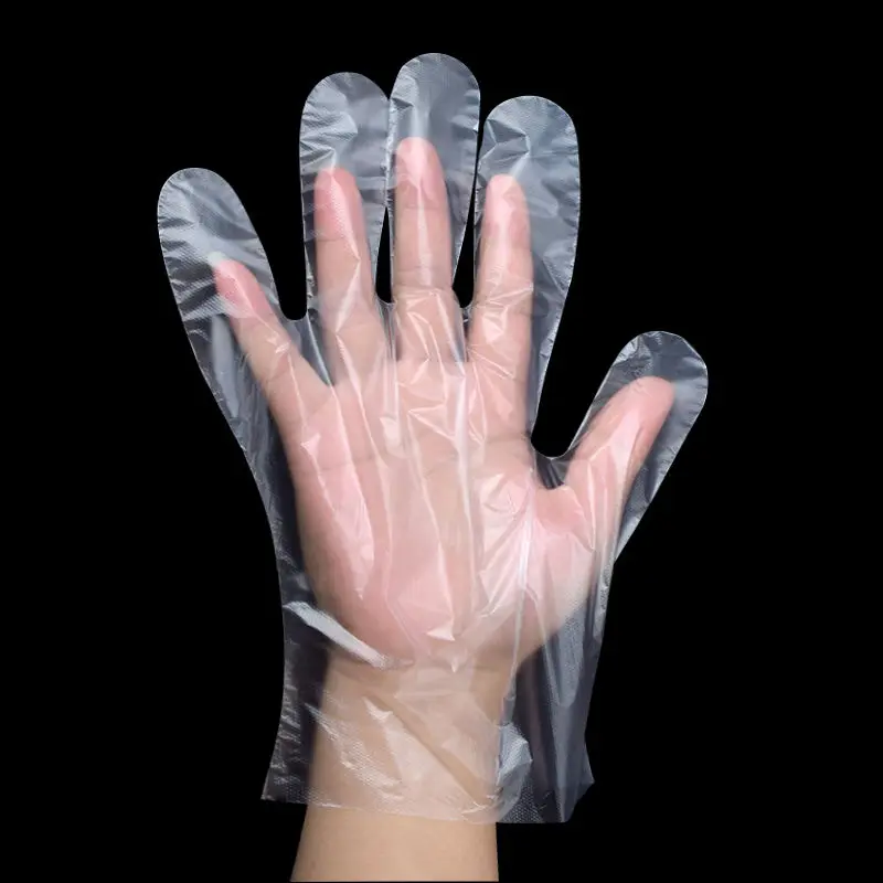 

Disposable gloves, food and beverage transparent gloves, film beauty thickening plastic PE waterproof gloves