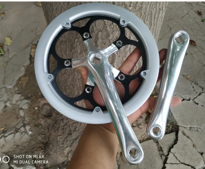 Folding Bike P8 Crankset 20 inch 52T Chainring with Bash Guard Crank 170mm 8 9 Speed