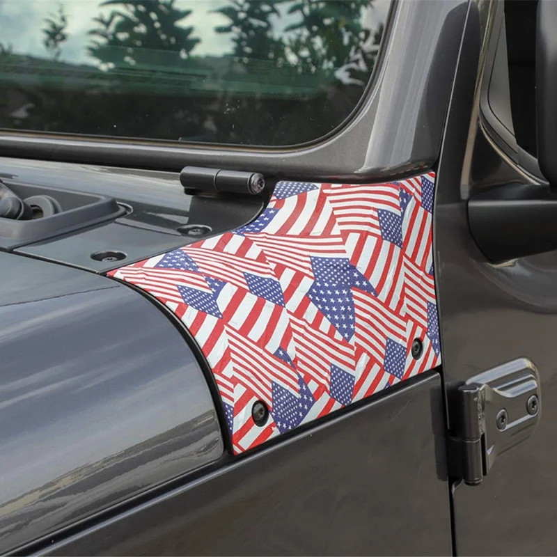 Корпус капота броня наружный колпак Чехлы Угловые Охранники для 2018 2019 J-e-p Wrangler JL