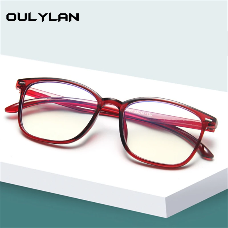 Oulylan анти синий светильник очки для женщин и мужчин прозрачные оптические оправы