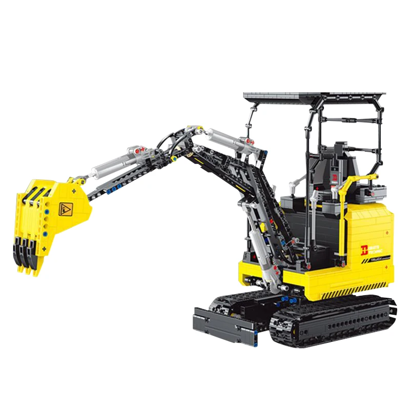 

Diy Bricks Small Excavator Building Block Remote Control High-Tech Children's Puzzle Educational Toys Gift