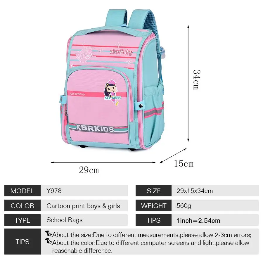 

Waterproof Oxford Kids School Bags Small Boys Girls Children Primary Toddler Backpack for Grade 1 Book Satchel Knapsack Bag New