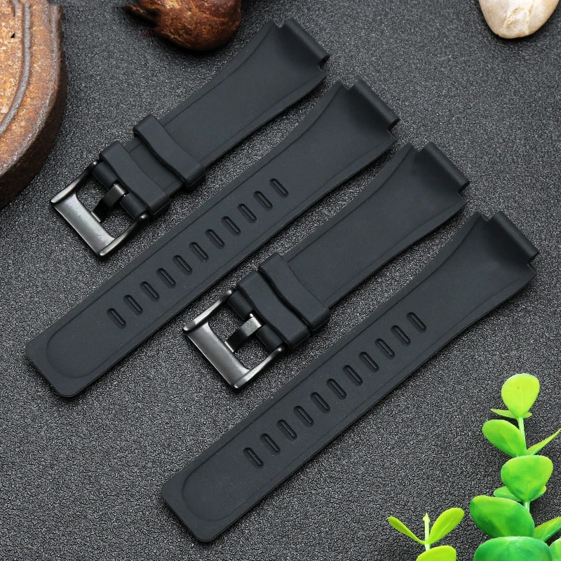 Ремешок резиновый для часов timex WATCHT2N720 T2N721 TW2T76300 черный водонепроницаемый