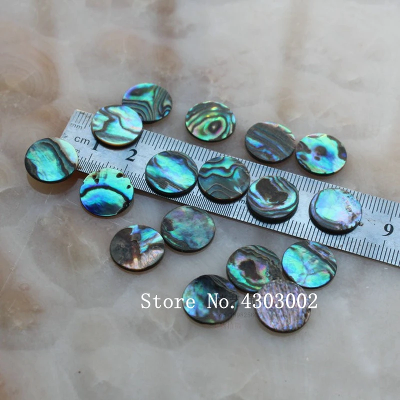 100pcs/lot 12mm 14mm 15mm Natural Round Disk Abalone Pearl shell for DIY Jewelry Slice MOP setting | Украшения и аксессуары