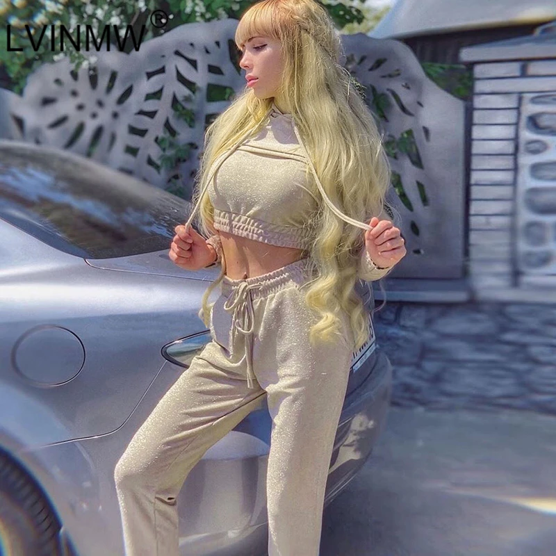 LVINMW сексуальный Золотой блестящий Светоотражающий Комплект из 2 предметов с