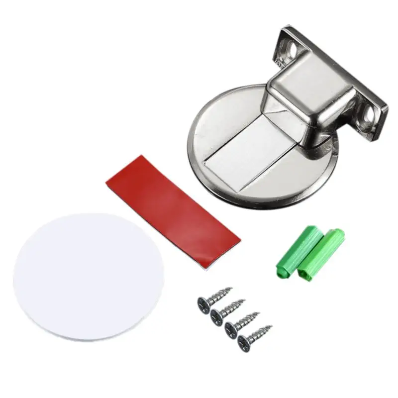 

Stainless Steel Magnetic Door Stopper Non-Punching Hidden Nail-free Door Stops X37B