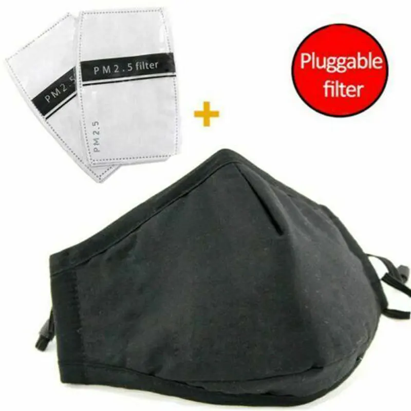 2 шт./3 шт./4 шт. Респиратор маска с дыхательным клапаном моющаяся хлопковая