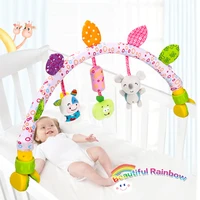 baby stroller crib rattle toys for 0 12 months newborn animal hanging pram cot bed bell toy plush cot mobile baby boys girl toys