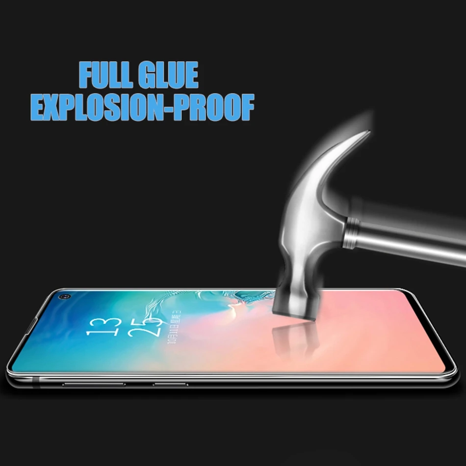 Защитная пленка для экрана с УФ клеем Samsung Note 10 Plus 9 8 полное покрытие изогнутое