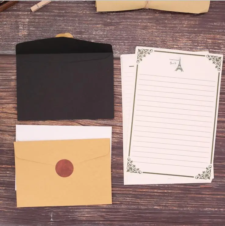 10 шт./компл. классические коричневые белая черная крафт бумага пустые мини Бумага