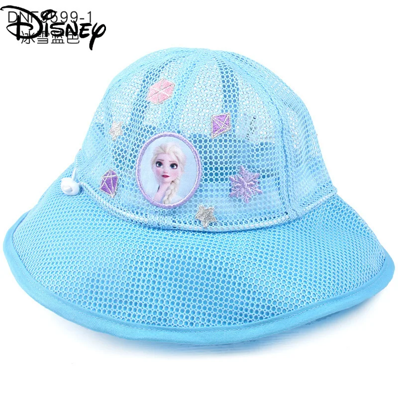 

Disney Frozen Girl Sun Hat Sunscreen Breathable Hat Fisherman Hat Children's Cartoon Cute Hat Potted Hat