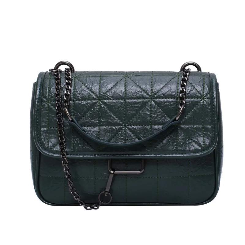 

Elegant Female Square Crossbody Bag 2020 Fashion New High quality Leather Women's Designer Handbag Chain Shoulder Messenger Bag
