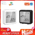 Датчик температуры и влажности Tuya Wi-Fi для умного дома, комнатный гигрометр, термометр с поддержкой Alexa Google Home Smart Life