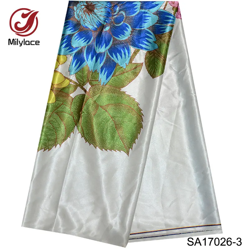 Анти пиллинг печатных атласная ткань полиэстер сатин 5 ярдов в партии для одежды