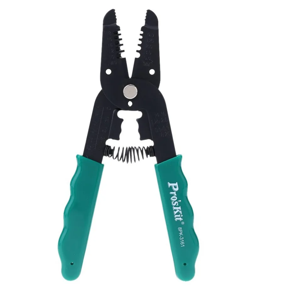 

High quality 8PK-3161 7in1 Tool for AWG 18/16/14/12/10 Pliers Hand Tool Kit Wire Cable Cutter Pliers Stripper Tools
