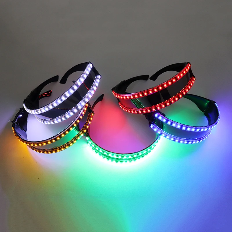 Gafas luminosas LED Con luz intermitente para DJ, Bar, fiesta, club nocturno, espectáculo de baile, accesorios de iluminación