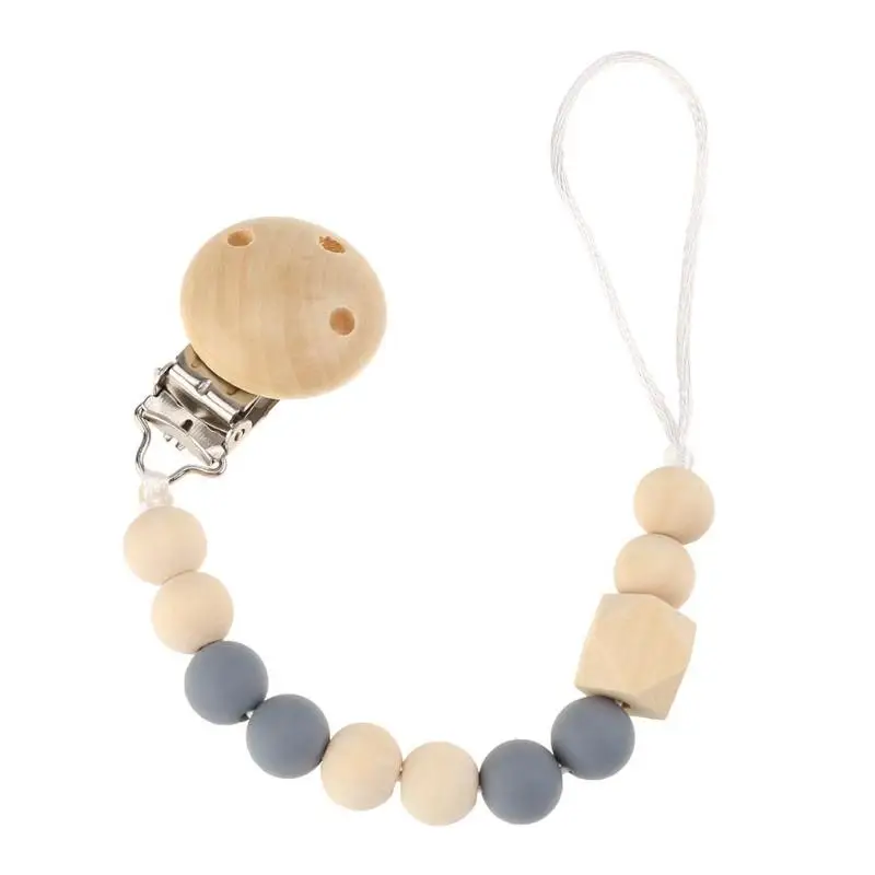 Клипсы для соски новорожденный Прорезыватель держатель цепи силиконовые