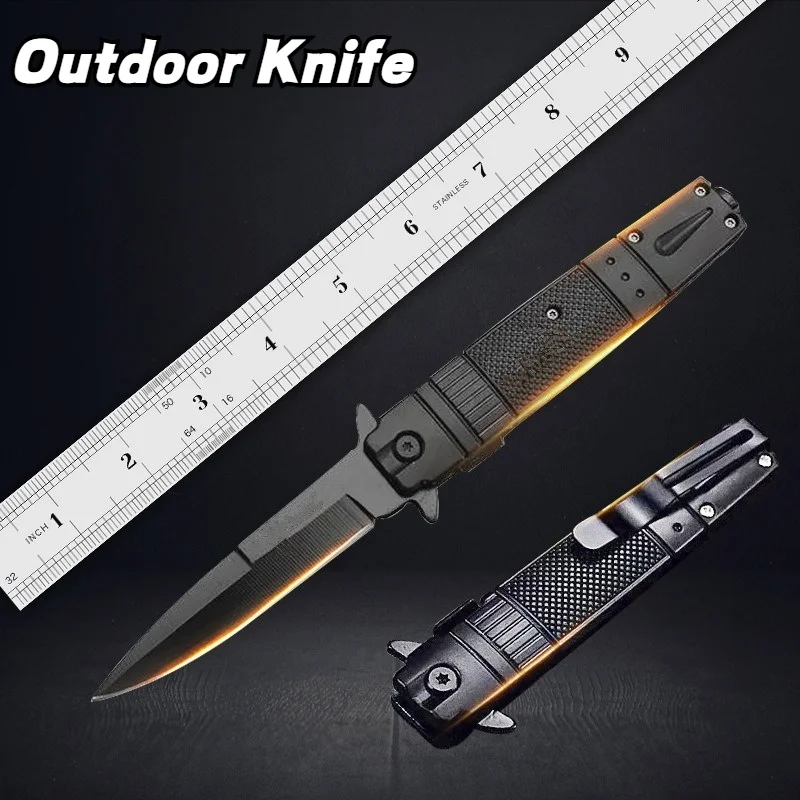 Преимущества походный карманный нож 440C складной из нержавеющей стали лезвие с