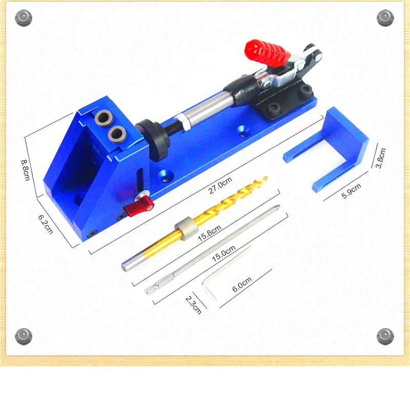 Профессиональный карманный набор для сверления столярных работ с 2 отверстиями